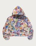 ART CAMO SHARK FULL ZIP HOODIE JACKET LADIES