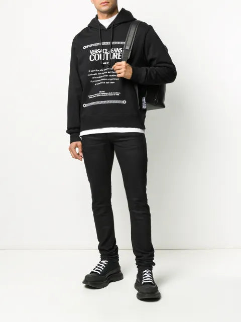 Versace Jeans Couture graphic-print logo hoodie