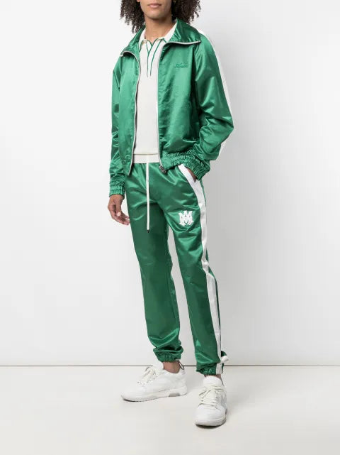 AMIRI satin zipped track jacket