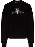 Palm Angels logo-embroidered sweatshirt