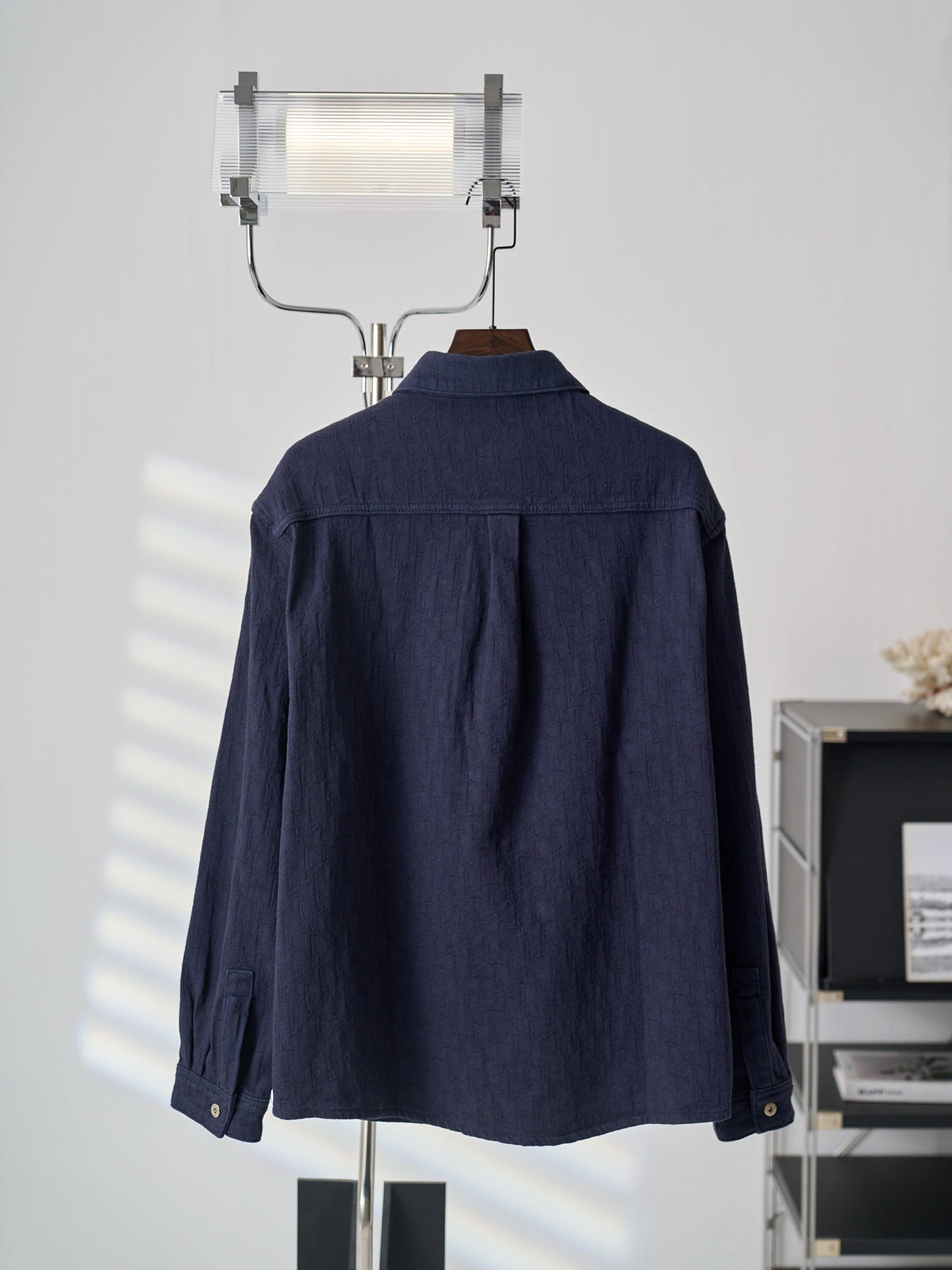 Polo Ralph Lauren Men's Navy Textured Long‑Sleeve Button‑Up Shirt