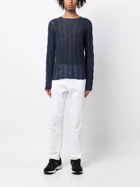 Private Stock The Cambon wave-pattern jumper