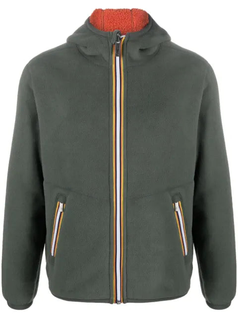 K-Way R&D reversible zip-up fleece jacket