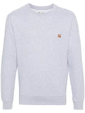 Maison Kitsuné logo-appliqué jersey sweatshirt