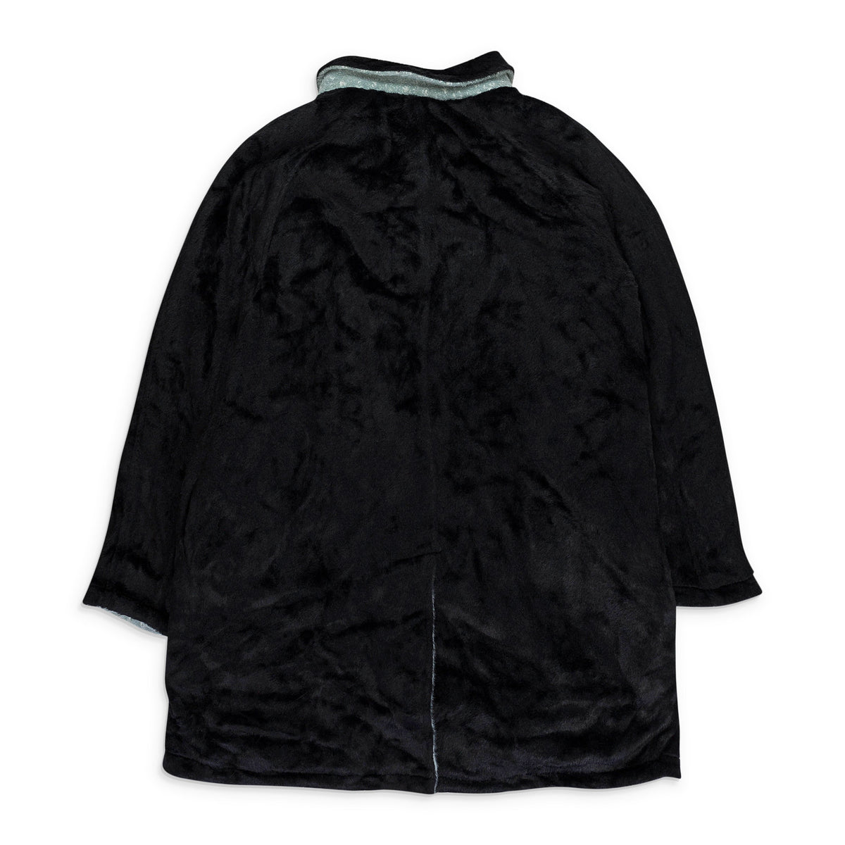 BLACK,WHITE TEXTURED REVERSABLE MAC COAT