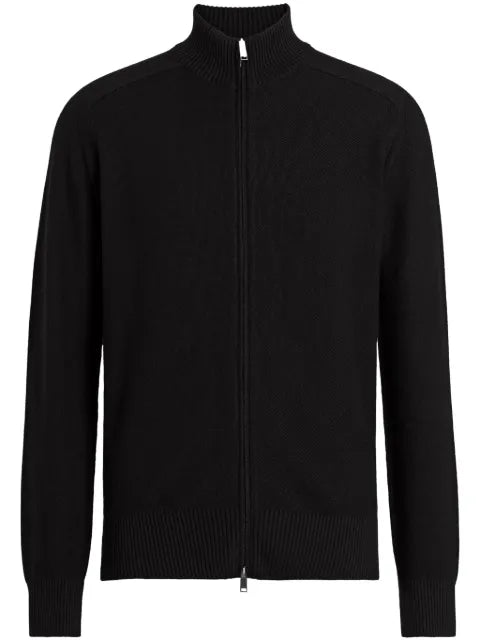 Zegna Cashseta zip-up cardigan