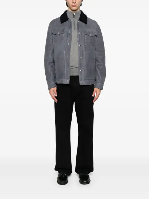 Canali half-zip wool sweater
