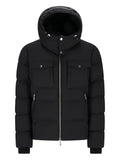 Moorer hooded flap-pocket jacket