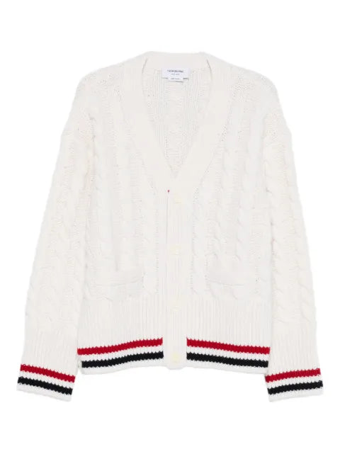 Thom Browne Cable Knit wool cardigan