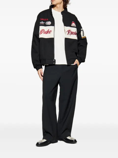 DUKE & DEXTER DR1 World Championship logo-patch bomber jacket