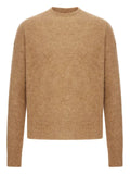 AMI Paris logo-detail crew-neck sweater