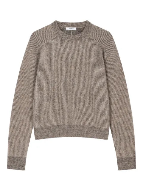 TOMBOY round neck striped knit sweater