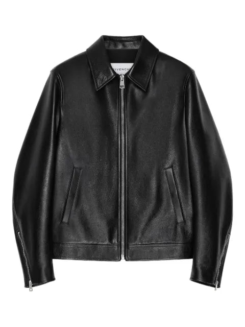 Givenchy biker zipped blouson in leather