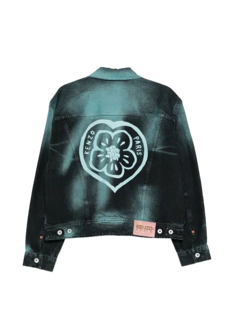 Kenzo Boke Heart logo-print denim jacket
