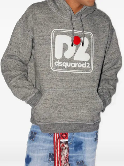 DSQUARED2 logo-print oversized hoodie