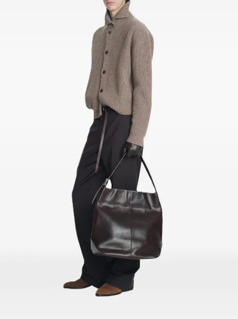 TONYWACK ribbed-knit button-up sweater