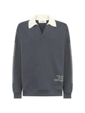 Laneus boxy-fit embroidered-detail sweatshirt