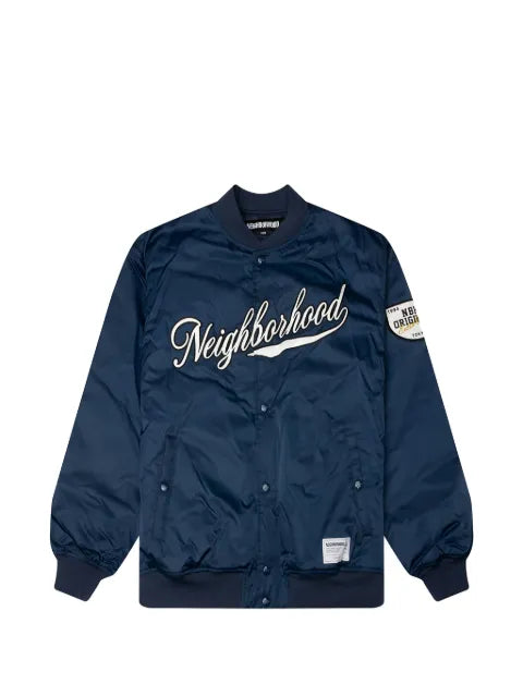 Neighborhood logo-embroidered patch-detail jacket