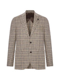 Lardini Prince of Wales check wool blazer