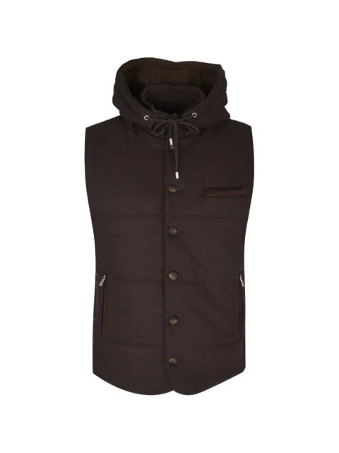 Gran Sasso hooded quilted gilet