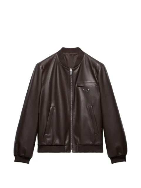 Prada reversible nappa leather bomber jacket