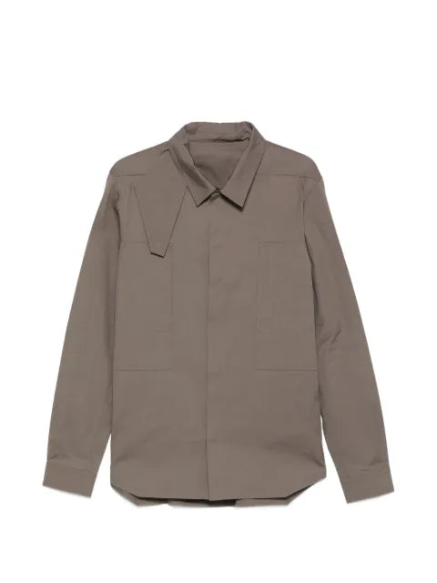 Rick Owens Tower Runway outershirt in heavy poplin