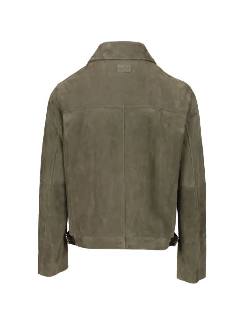 LOEWE Zip-up jacket in suede lambskin