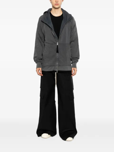 Thom Krom panelled zip-fastening hoodie