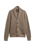 Barbour shawl-collar elbow-patch cardigan
