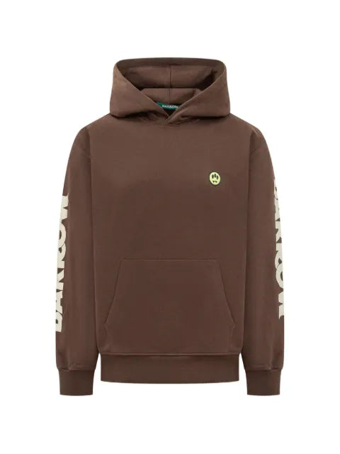 BARROW logo-print cotton hoodie