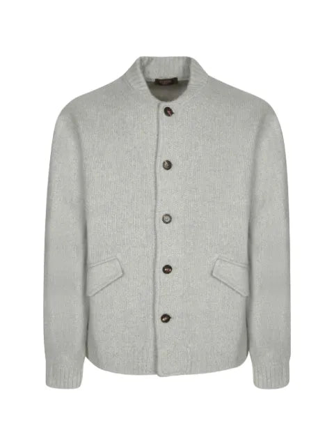 Zanone ribbed-knit button-up cardigan