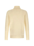 Ma'ry'ya high-neck side-slit sweater