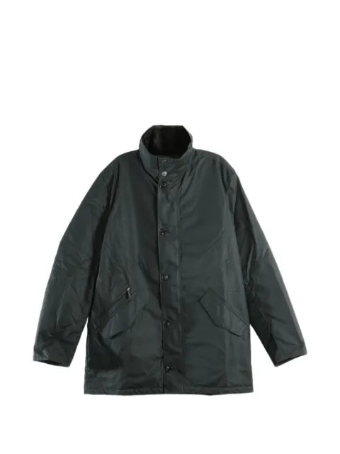 Barbour Powell waxed high-neck jacket