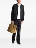 Fred Perry textured-panel zip cardigan