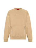 BOSS logo-print zip-pockets sweatshirt
