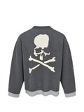 Mastermind Japan layered-effect skull-motif sweater