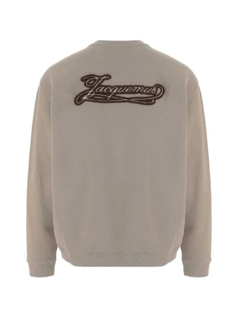 Jacquemus logo-patch cotton sweatshirt