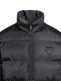 Prada quilted logo-patch puffer jacket
