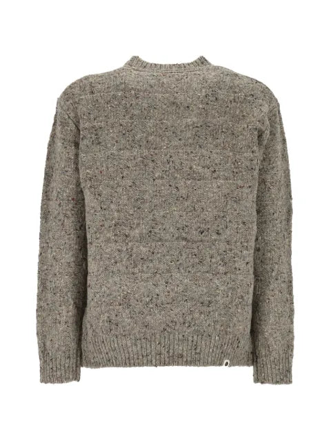 ANERKJENDT basket-weave flecked sweater