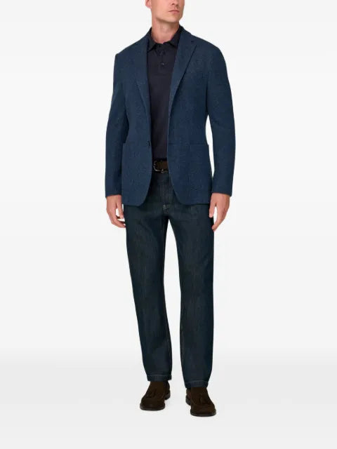 Boggi Milano blazer structured cotton-blend B Jersey
