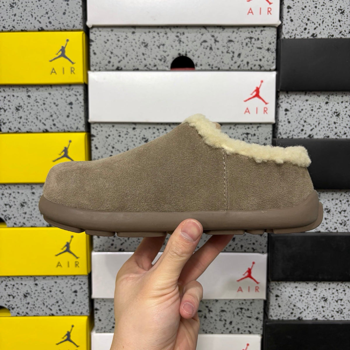 UGG Tasman Slipper – Unisex Wool-Lined Suede Moccasin in Desert Sand