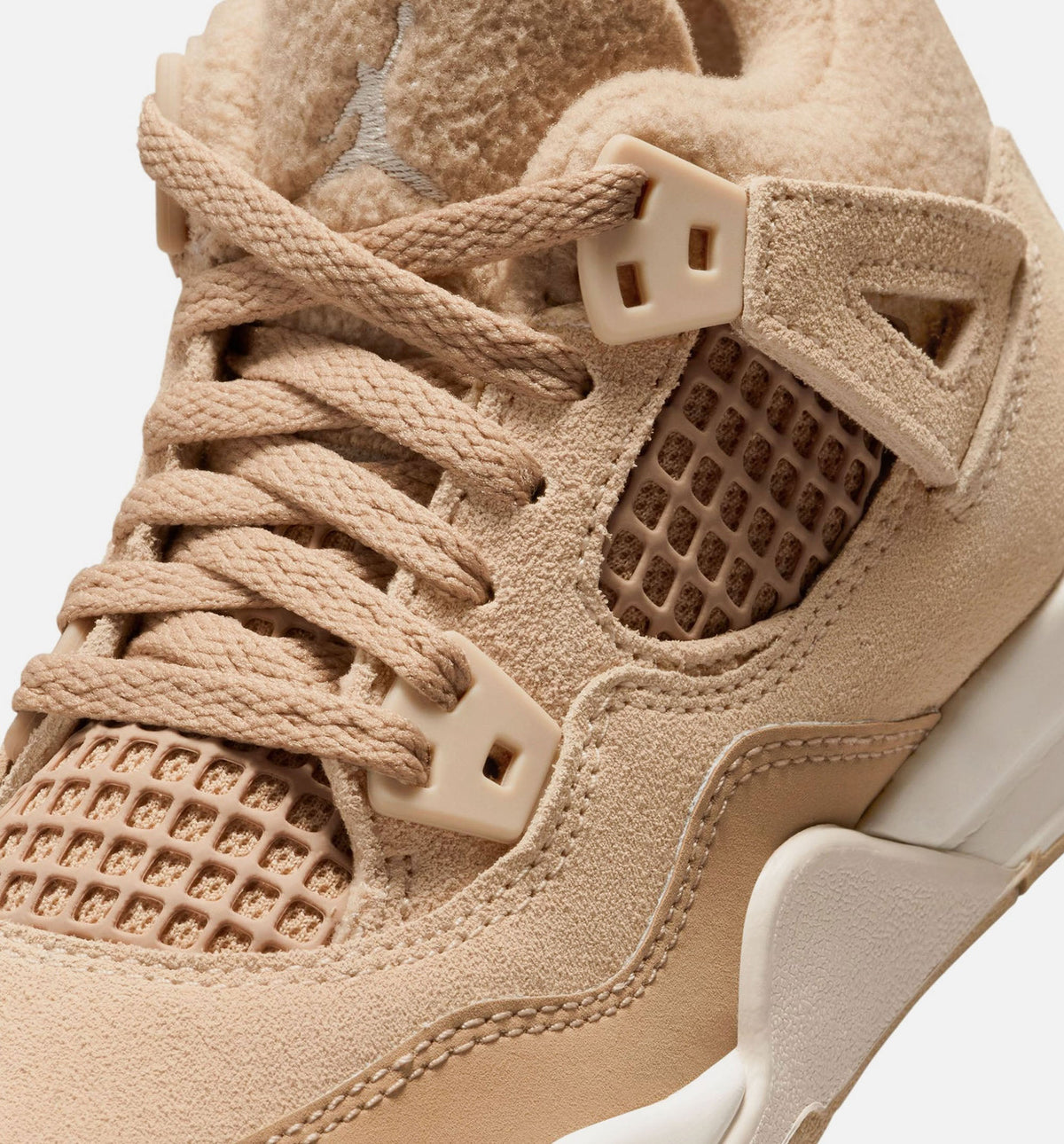 Air Jordan 4 Retro Cozy Girl Preschool Lifestyle Shoe – Hemp/Light Orewood Brown