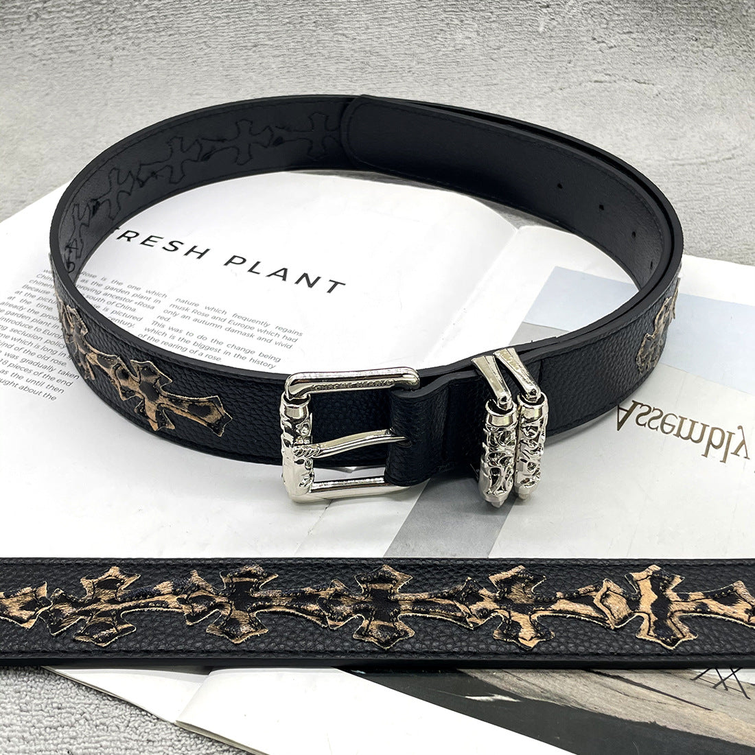 Chh Chrome Heart Belt Sacred Sword Cross Belt