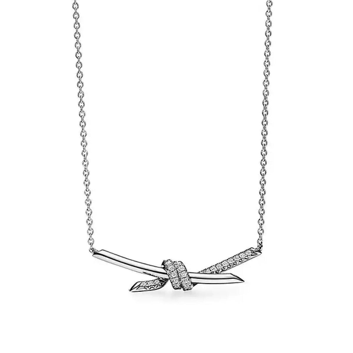 Tiffany Style Knot 18K Gold-Plated Necklace