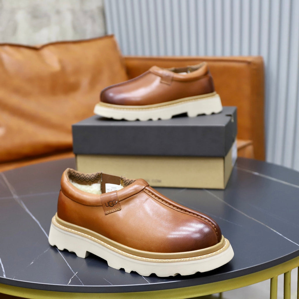 UGG Cognac Leather Slip-On Casual Shoes