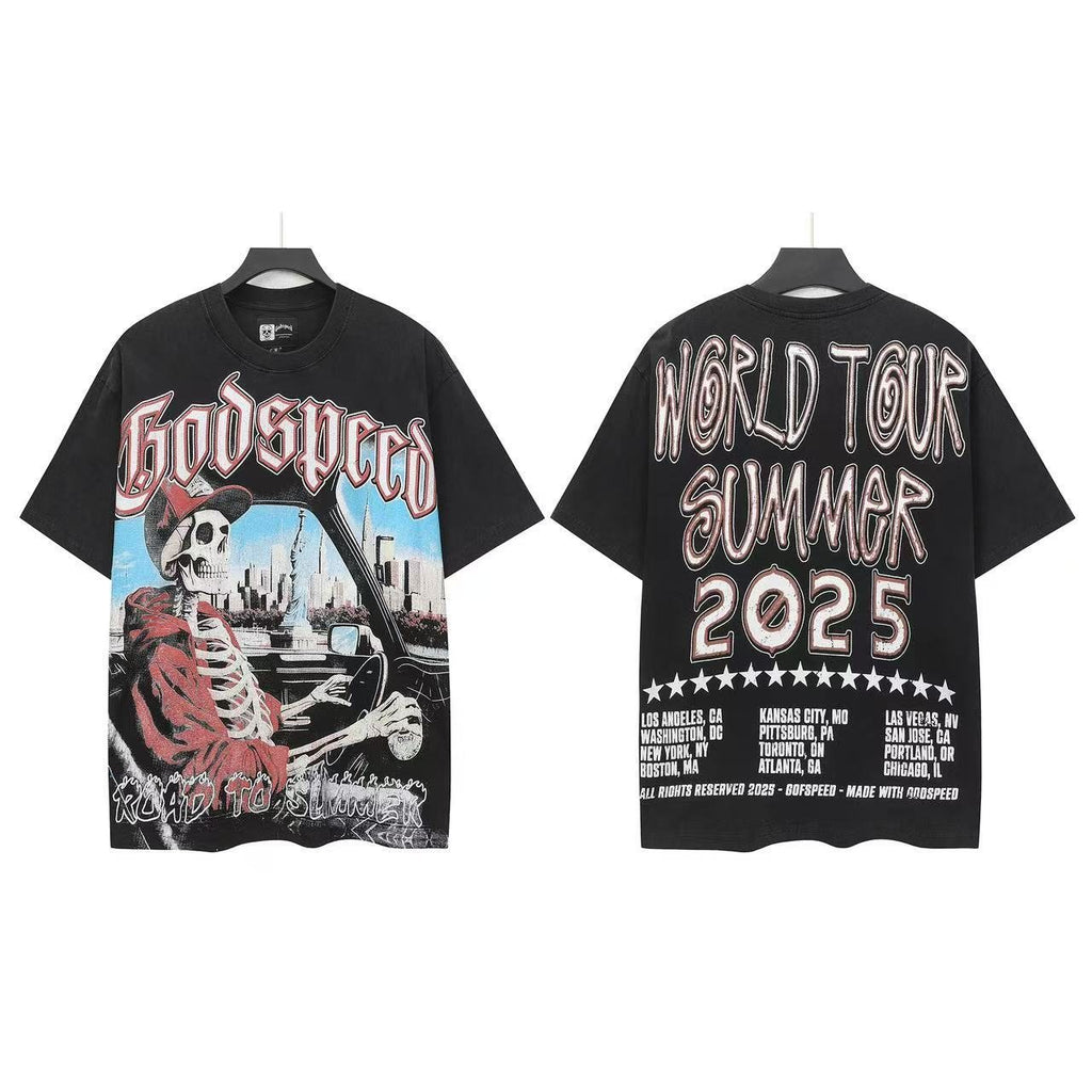 Godspeed World Tour Summer 2025 Skeleton Graphic T-Shirt