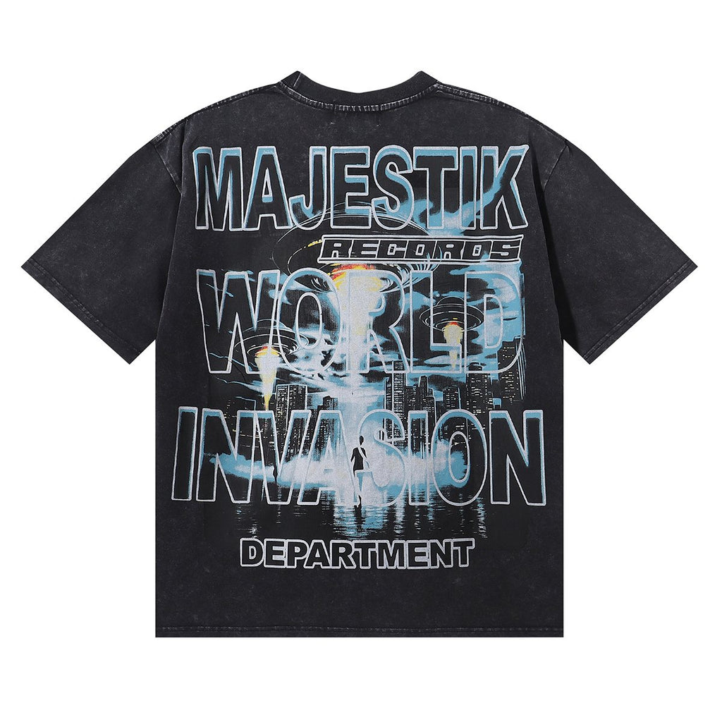 MAJESTIK 16 Department UFO Graphic T-Shirt