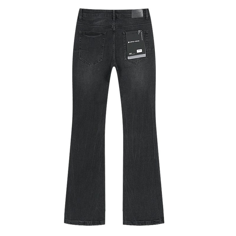 Purple Brand Black Washed Rhinestone Detail Jeans