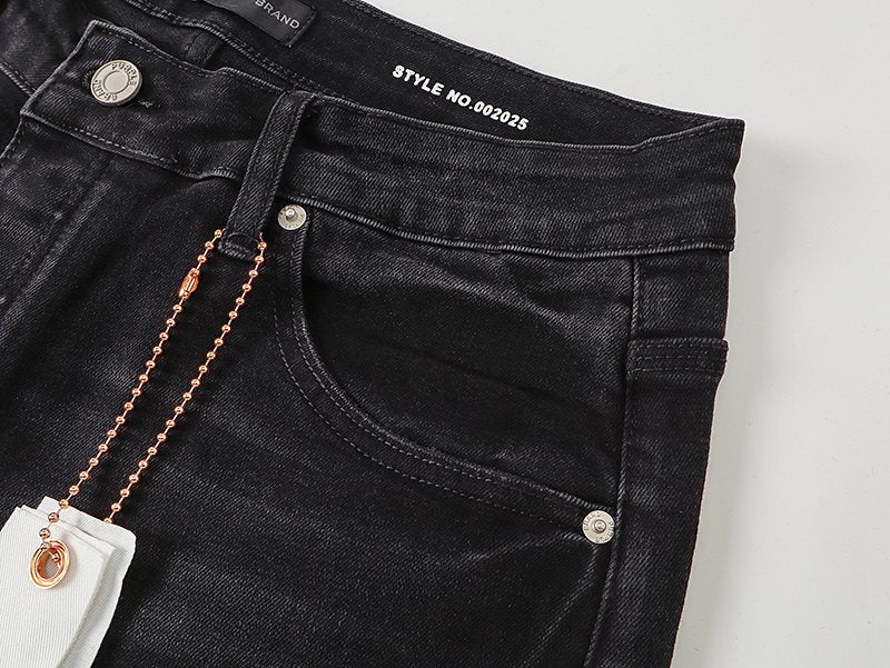 Purple Brand Star Embellished Denim Shorts