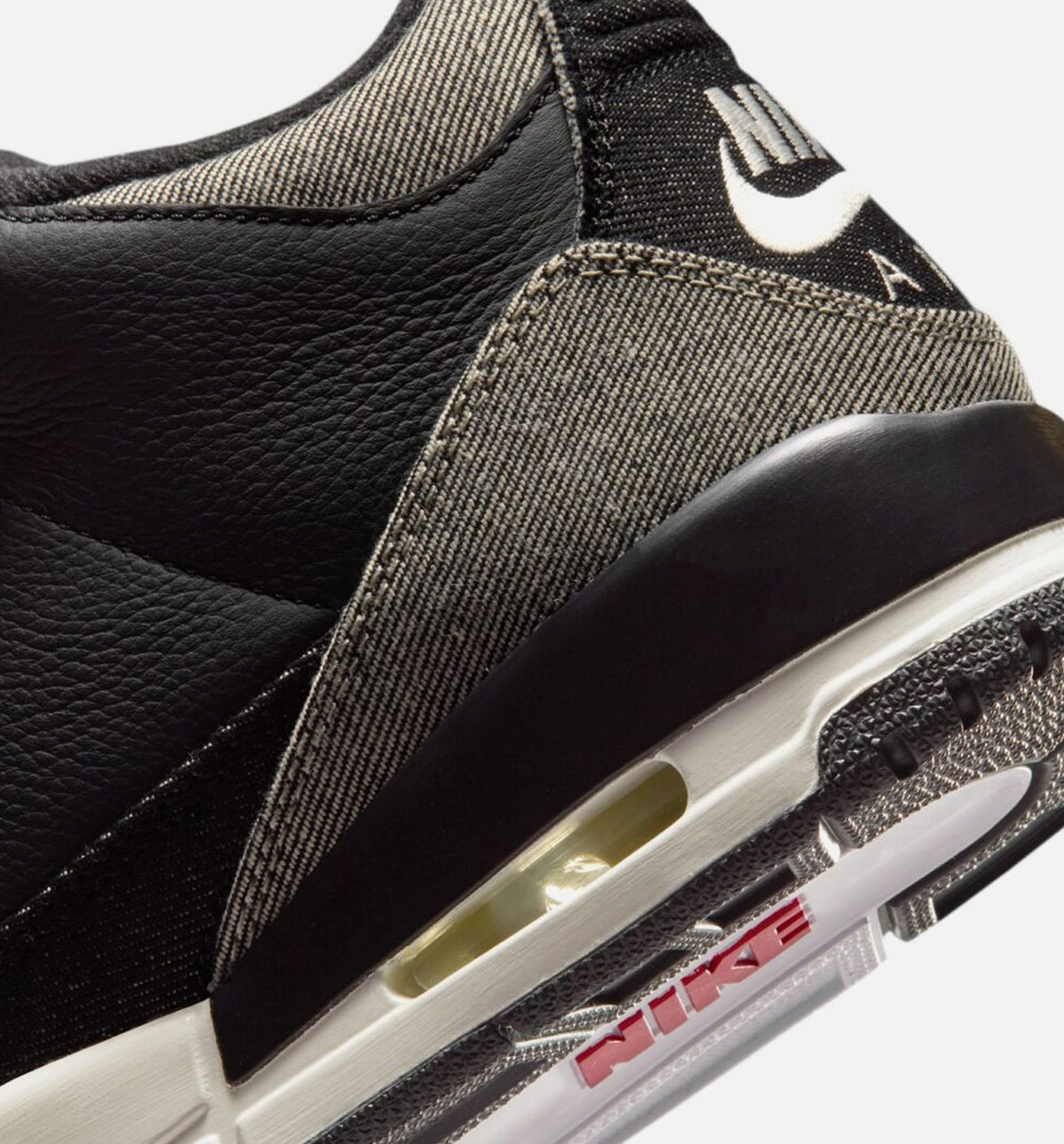 Air Jordan 3 x Levi's Black and White Men's Lifestyle Shoe - Denim/Black/Gym Red
